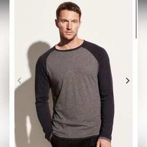 NWT Vince Double Layer Baseball Crew